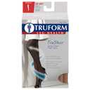 Truform Sheer Compression Stockings, 30-40 mmHg, Women's Thigh High Length, 30 Denier, Black, X-Large