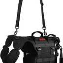 OneTigris Dog Lift Harness for Large Dogs, Dog Hip Support Brace, Full Body Dogs Lifter with Handles Invictus Multifunctional Mobility Assistance Vest for Back Legs (Black, Medium)