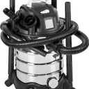 Amazon Basics Wet Dry Shop Vacuum Cleaner, 6 Gallon, 3.5 HP Stainless Steel, with Filter, Grey/Black