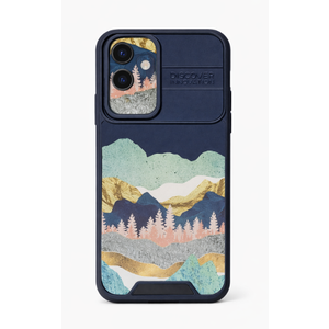 for Samsung Galaxy S23 FE Case - [2in1] Women Cute Girls Phone Cover Aesthetic Mountain Unique Design Camera Cover Compatible with MagSafe Ring Holder Stand Case for Galaxy S23 FE 5G 6.4"