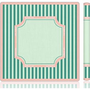 Green Stripe Mahjong Mat 31.5x31.5 Inch