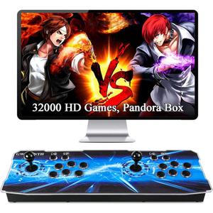 GWALSNTH 32000 in 1 Pandora Box 60S Arcade Games Console, Plug and Play Video Game,1280X720 Display,Search/Save/Hide/ Pause,1-4 Players