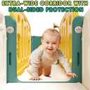 8 in 1 Toddler Slide Set, Kids Slide for Toddlers, Toddler Climber Slide PlaySet with Basketball Hoop,Outdoor Indoor Playground for Toddlers Upgraded