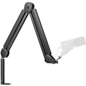 InnoGear Mic Boom Arm Microphone Stand Cable Management for Blue Yeti FIFINE AM8 K669B HyperX QuadCast S SoloCast AT2020 Shure SM7B MV7 and Other Microphone (Black)