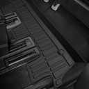 for 2018-2024 Ford Expedition Max/Lincoln Navigator L 8 Seat Floor Mats 3 Row Trunk Cargo Liners Backrest Mat Full Set TPE Rubber Protection Mat Accessories (Only Fit 8 Seat MAX Or L)