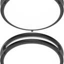 12 Inch Flush Mount Ceiling Lights, 36W 3200LM Black Dimmable Light Fixtures Ceiling Mount, 3000K-5000K Selectable Modern Kitchen Light Fixtures for Stairwell, Balcony, Corridor, Laundry (2-Pack)