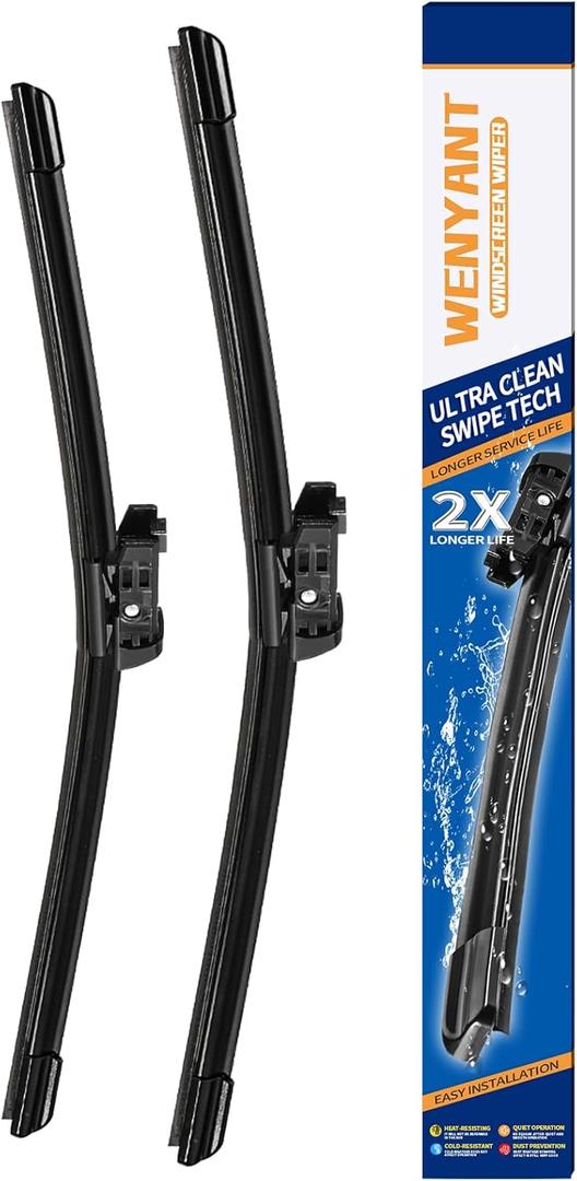 26"/19" Windshield Wipers Compatible with Tesla Model 3 2017 2018 2019 2020 2021 2022 2023 Front Wiper Blades for My Car Original Automotive Replacement (Set of 2)
