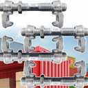 4 Pack Shipping Container Bridge Fitting Clamp/ 280 mm Galvanized Screw Clamp by Container Nut/Rail Shipping Container Accessories Wheels Kit/to Connect Shipping Containers Together…