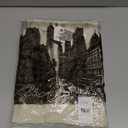 Mens Linen Blend Short Sleeve Casual Shirt for Vacation, Holiday, Casual Party, Lightweight Button Down Shirt (Large, Oatmeal)