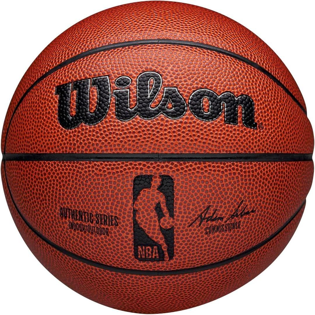 WILSON NBA Authentic Indoor/Outdoor Basketball - Brown, Size 3-22"