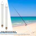 DoubleFill Tubular Sand Spikes for Surf Fishing PVC Surf Shore and Beach Fishing Rod Holder Sand Spike for Beaches, Rivers and Sandy Beaches