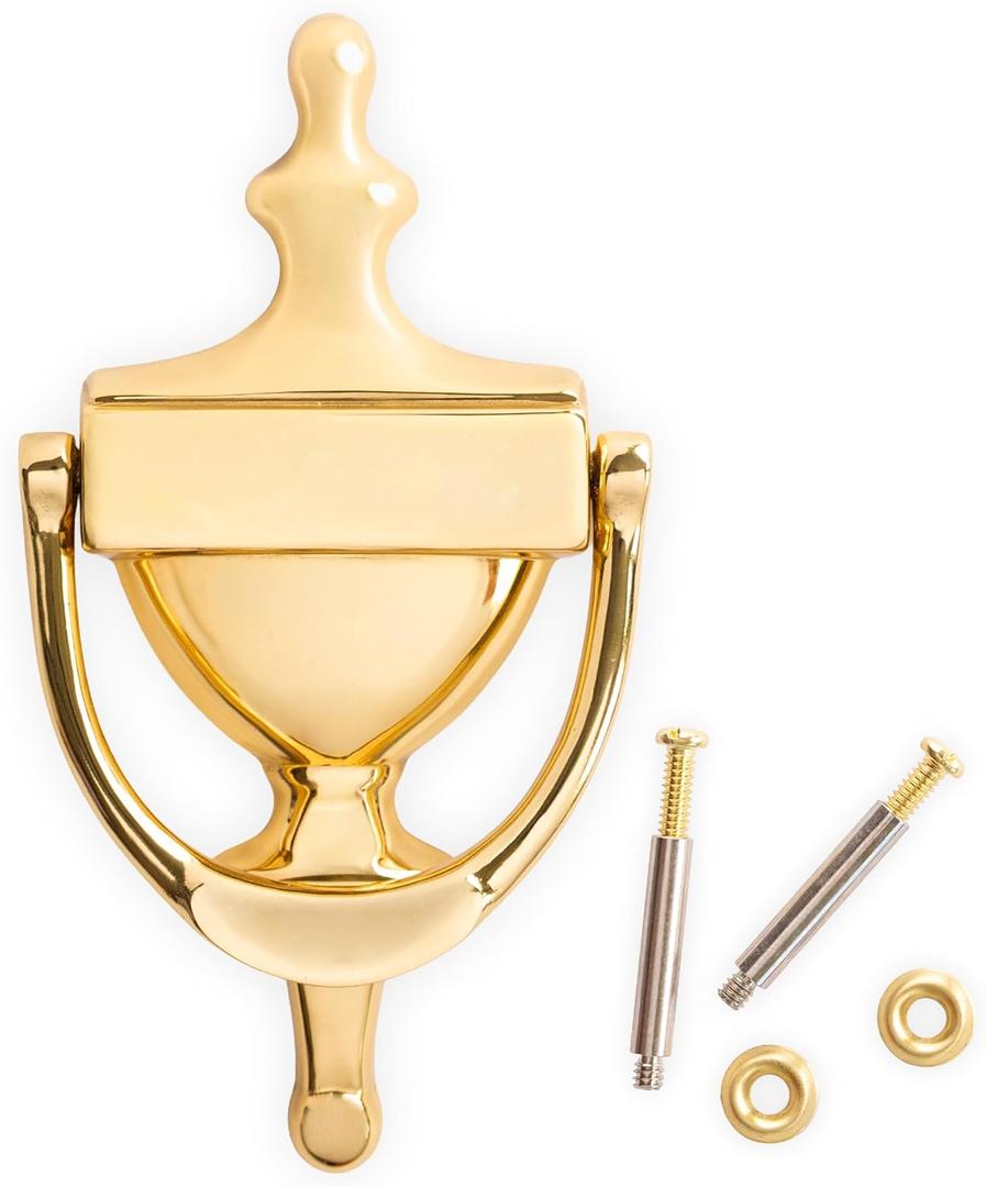 ExcelMark Door Knocker - Solid Brass Construction (Stock)