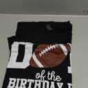 Dad of The Birthday Boy Football Lover First Birthday Party T-Shirt Size L