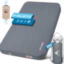 Hikenture 4" Thick Self Inflating Sleeping Pad with Electric Pump, Foam & Air Camping Mattress 2 Person, 9.5 R-Value Insulated Sleeping Mat, Portable Double Camping Pad for Tent, Car, Truck (Full (80"53"))