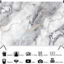 Leowefowa 10x8ft Luxury Gray Marble Photography Backdrop Abstract Gradient Art White Gray Marble Background Luxury Modern Gold Texture Birthday Weeding Party Banner Studio Prop Decoration