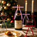 Pink Velvet Christmas Ornaments,24 Pcs Red Velvet Rustic Bows for Christmas Tree,Suitable for Wreaths Fireplaces Door Decorations Gift Wrapping and Holiday Party Decorations5 * 7inch