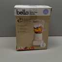 bella 10 Speed Countertop Blender, Juicer & Smoothie Maker, Fits-anywhere Kitchenware, Slim Flip & Store Design, Dishwasher Safe 48oz Capacity Pitcher & Lid, Stainless Steel Blade, 450 Watt, Oatmilk (6 Cup)