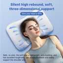 eConstructs PE Soft Pipe Cervical Pillow, Adjustable Ergonomic Contour Neck Pillow for Back and Side Sleepers, Cooling Breathable & Machine Washable, Odorless Support, Sleepy Style