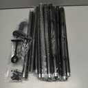 240-Inch Extra Long Blackout Curtain Rod - Heavy Duty Industrial Adjustable Drapery Rod for Indoor/Outdoor Use - 1-Inch Diameter Room Darkening Window Treatment, Room Divider