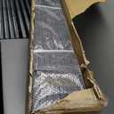 SNUOWU Full Metal Freestanding Dog Gate with Door, 32''Height Foldable Pet Dog Fence for Indoor & Outdoor, 8 Panels Extra Wide Free Standing TallDog Gates for Doorways, House, Stairs, Porch, Deck, Yard (Black)