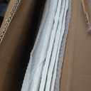 Faux Stone Wall Panels, 5-Pack 3D PU Cement-Texture Panels, Ivory