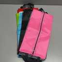 Assorted Multi Purpose Tote w/ Zipper And Handles, 8 Colors, 16ct