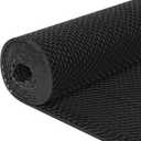 Drainage Floor Mat 3'x16'5'' Non Slip Commercial Mats 1/5'' Thick PVC Rubber Mesh Hollow Mat Entrance Mat for Wet Area Kitchen Swimming Pool Bathroom Washroom Restaurant Garage(Black, 3'x16'5''), 2'11" x 16'5"