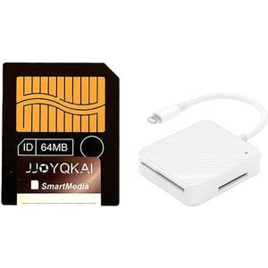 SmartMedia Card 64MB SM Memory Card Smart Media Card W/Lighting to Memory Card Reader