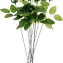 Artificial Flowers Calyxes Flowers Fake Stems Leaves Set Fake Flowers DIY Calyxes Stems Leaves Kit 40pcs