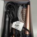 Lopeie 5 in 1 Curling Iron with Thermal Brush and 4 Interchangeable Ceramic Barrels(1/2 to 1 1/2 inch), Curling Wand Set with Flat Iron, Fast Heating, Dual Voltage Hair Curler, Mothers Day Gifts