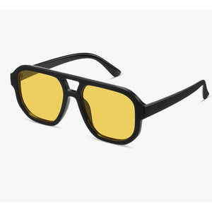 livho Trendy Polarized Square Aviator Sunglasses Women Men Square Eyewear Frame, Retro Sun Glasses for Women Men 2025 Shades