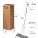 Mop for Floor Cleaning - 2-in-1 Double-Sided Microfiber Spray Mop with Flip Design, 3 Reusable Pads, for Laminate, Ceramic, Tile, Vinyl - Home & Commercial Use