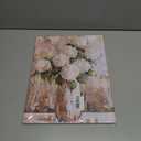 Bathroom Wall Art White Hydrangea Decor Flower Canvas Pictures Vintage Floral Painting for Bedroom Abstract Farmhouse Art Print for Dining Room Living Room Home Office Decorations 12x15 Inches