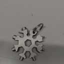 18-in-1 Snowflake Multi Tool  Stainless Steel with Bottle Opener & Wrench,Compact EDC Tool for Camping,Fishing,Hiking, Stocking Stuffers,Gifts for Men,Dad,Husband (Silver)