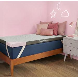 Sleepyhead Twin 3 Inch Mattress Topper, Super Gel & Copper-Infused Memory Foam for College Dorm Beds, Cooling & Support, Made in USA, Removable Washable Cover, CertiPUR-US Certified (Twin 3")
