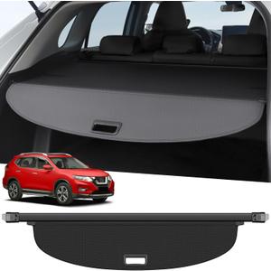 ZZEQYG Cargo Cover for 2021 2022 2023 2024 2025 Nissan Rogue Accessories Retractable Cargo Cover Trunk Cover All Weather Shielding Shade Cargo Luggage Cover(Carbon Fiber)