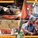 for Samsung Galaxy S26 Ultra Wallet Case with Card Holder & Kickstand & Full Camera Lens Cover, Military Grade Drop Shockproof Rugged Phone Case for S26 Ultra 6.9'', Orange