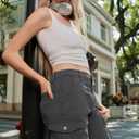 ELLEVEN Cargo Shorts Women High Waisted Bermuda Knee Length Cotton Long Y2K 7 Inch Inseam Summer Hiking Shorts with Pockets Grey X-Large