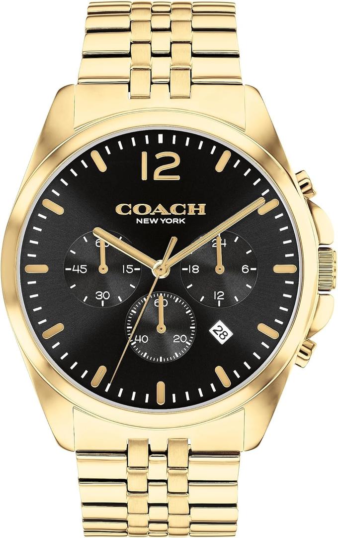 Coach Greyson Men's Versatile Watch | Functional Elegance | Stylish Timepiece for Everyday Wear | Water Resistant