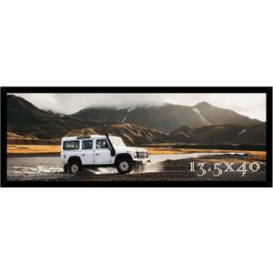 Picrit 13.5 x 40 inch Poster Frame, Panoramic Photo Frame for Wall Mounting Display, Black