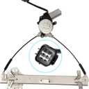 TUCAREST 741-305 Front Right Power Window Lift Regulator with Motor Assembly (Passenger Side;Coupe 2-Door Only) Compatible with 2003 2004 2005 2006 2007 Ho-nda Accord [# 72210SDNA01]