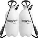 Chapin 20024 Pump Sprayer, 2Gallon, Lawn & Garden, Translucent Poly Tank, FunnelTop, SureSpray, Adjustable Cone Nozzle & 34" Hose for Fertilizer, Weed & Pest Application, Pack of 2