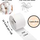 ADMITRY Athletic Tape,5 Pack White Sports Tape,Very Strong No Sticky Residue Wrist Ankle Tape for Gymnastics Boxing Lacrosse Climbing Hockey Bat