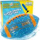 Water Football for Pool & Beach - Best Pool Toys for Kids All Ages - Easy Grip & Soft to Catch Footballs - Fun Outdoor Sports Beach Toys - Pool Gifts for Kids 5 6 7 8 9 10 11 12 + Year Old Boy & Girl