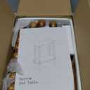 Veegle Narrow Side Table, Small End Table with Storage Shelf, 2Tier Small Coffee Tables for Living Room, Bedroom, Narrow Spaces (Rustic Brown)