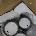 Black Ceramic Vase with 2 Handles, Modern Farmhouse Decor, Rustic Terracotta Pottery, Decorative Flower Vases, Clay Small Vase, Centerpiece for Dining Table - 7 Inch Tall