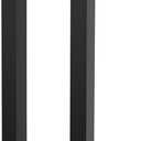 Matte Black Square Barn Door Handles 24", Pull Push Long French Door Handle Double Sided, Large Front Exterior Shower Door Pull Handles