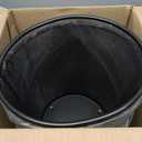 Seville Classics 2-Pack Steel Mesh Round Trashcan Wastebasket for Trash or Recycle in The Home, Office, or Garage, Black, 6 Gallon