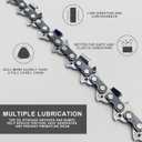 10 Inch Chainsaw Chain,3/8"LP Pitch,0.050" Gauge 40 Drive Links Fits for Remington, Worx, Craftsman and More(3chains)
