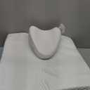 Wedge Pillow for Sleeping, 7.5" Bed Wedge After Surgery, Back Pain Relief, Memory Foam Pillow Triangle Incline Wedge for Back Support, Leg Elevation (White-blue)